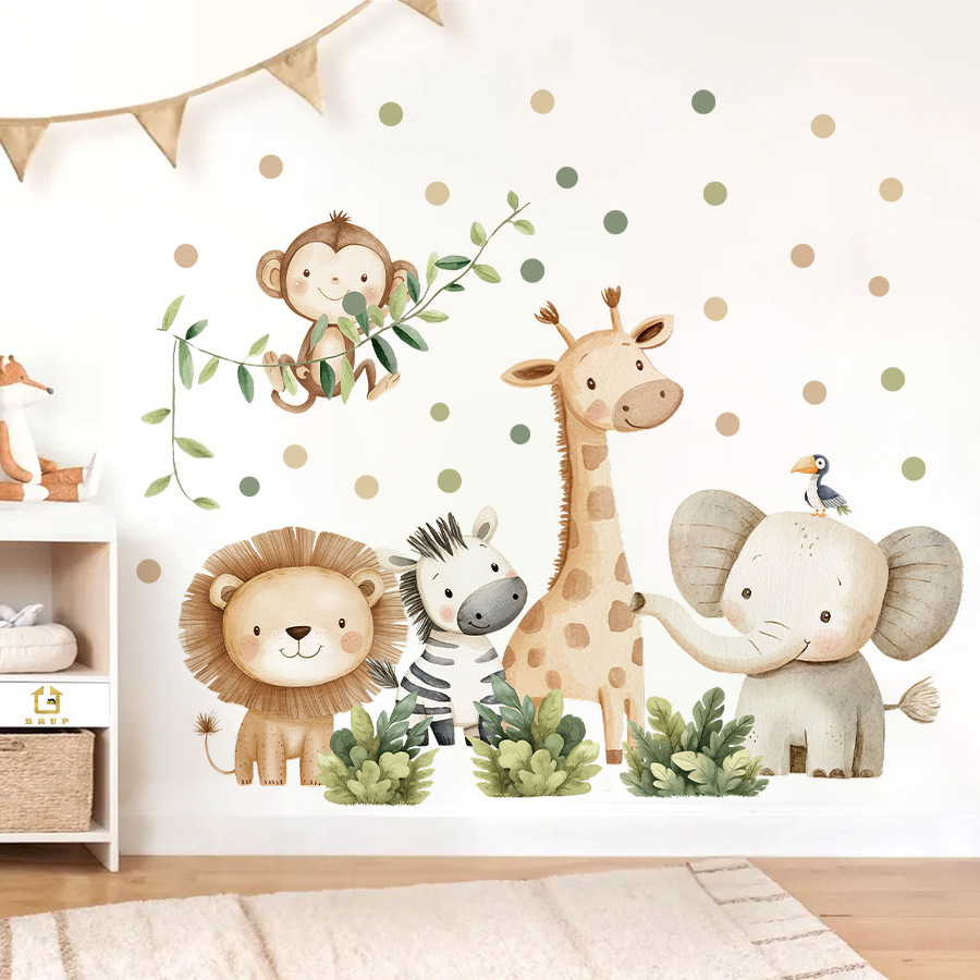 Boho Forest Animals Wall Stick - đánh giá và giá Baby Nursery Design