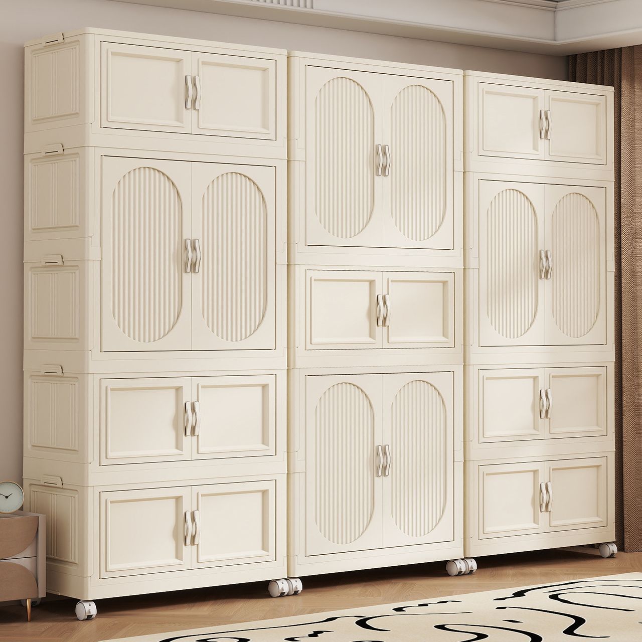 Folding Children's Wardrobe Ba - đánh giá và giá Closet Organizer Baby