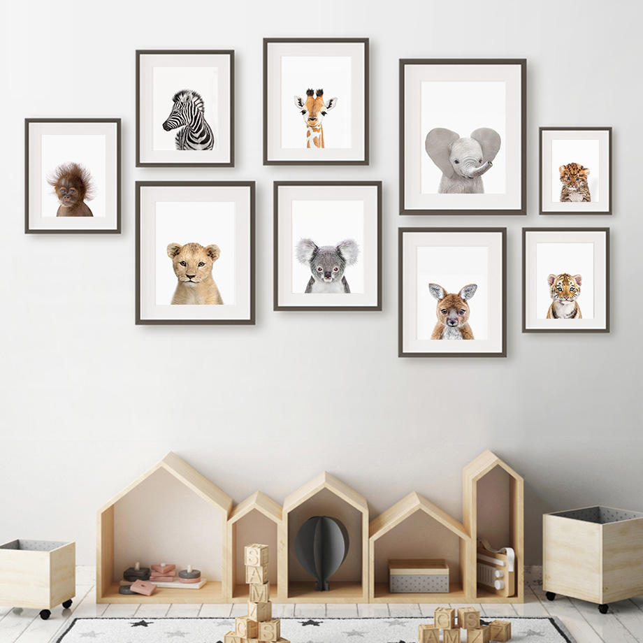 Baby Animal Nursery Wall Art P - đánh giá và giá Baby Nursery Zoo Animals