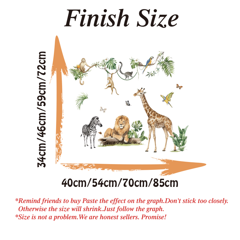Large Jungle Animal Tropical L - đánh giá và giá Baby Nursery Package