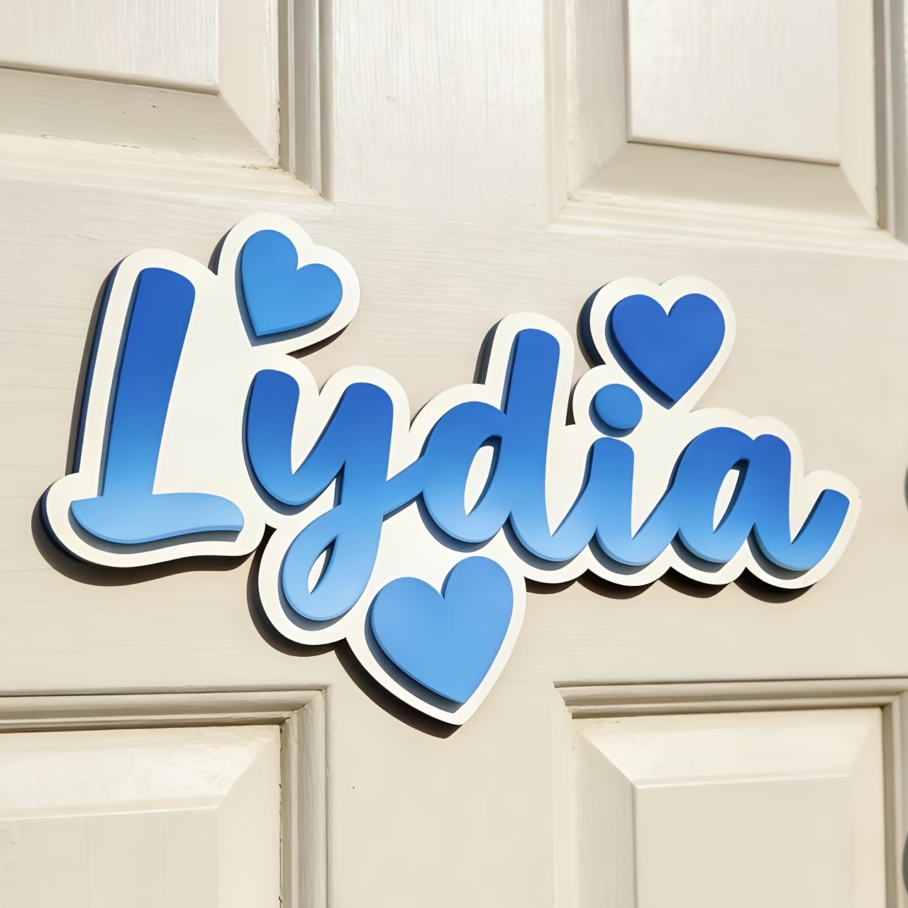 Personalized Gradient Heart Na - đánh giá và giá Baby Nursery Hanging Decor