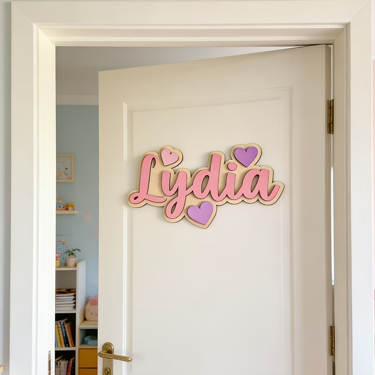 Personalized Gradient Heart Na - đánh giá và giá Baby Nursery Hanging Decor