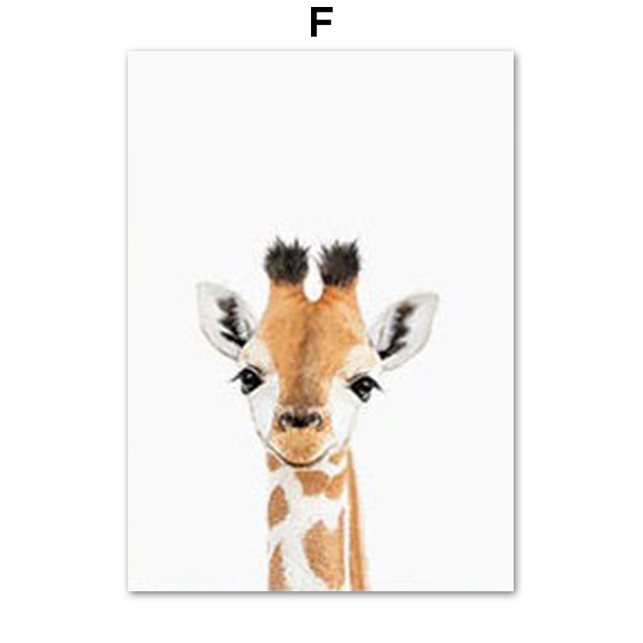 1pc frameless Canvas Painting  - đánh giá và giá Baby Nursery Zoo Animals