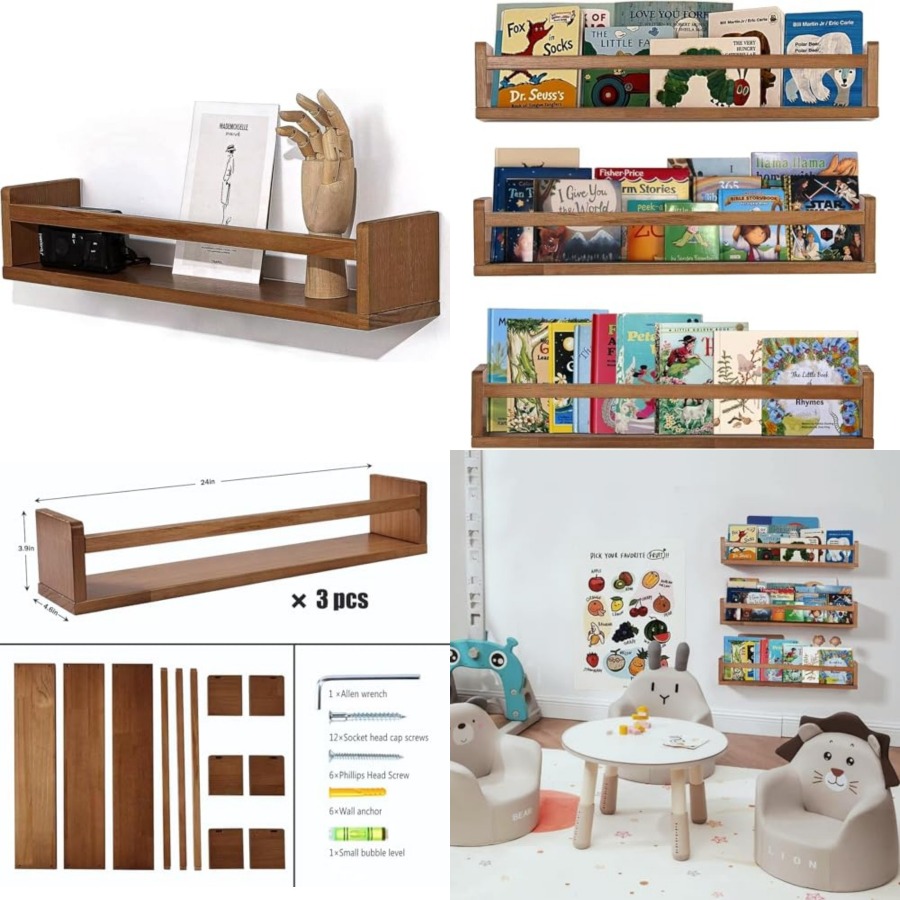 Nursery Shelves Floating Book  - đánh giá và giá Baby Nursery Floating Shelves