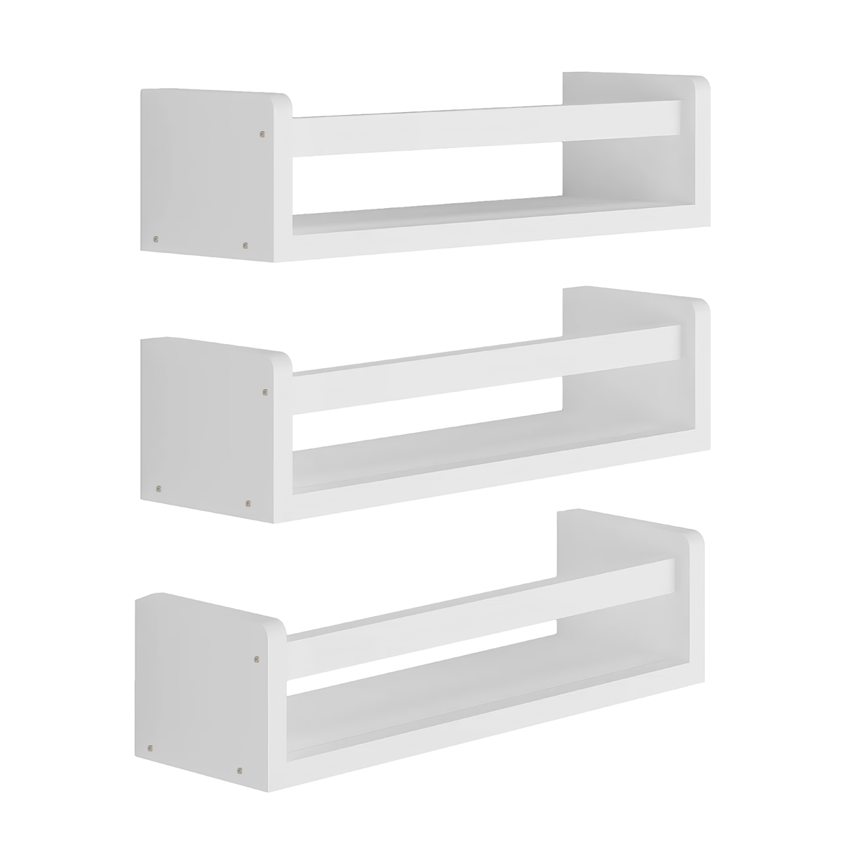 Set of 3 Nursery Book Shelves  - đánh giá và giá Baby Nursery Floating Shelves