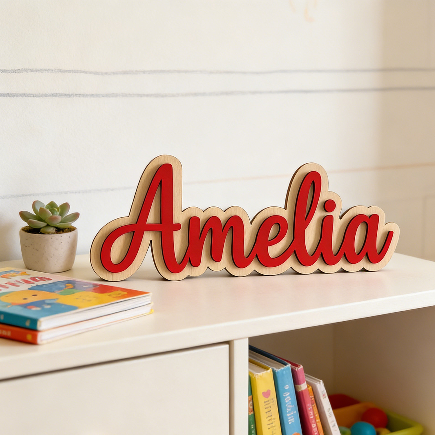 1pc Customized Double-layer Wo - đánh giá và giá Baby Nursery Ornaments