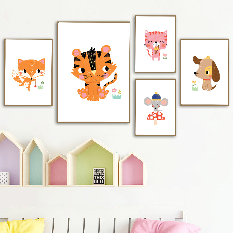 Cartoon Baby Animal Nursery Wa - đánh giá và giá Baby Nursery Zoo Animals