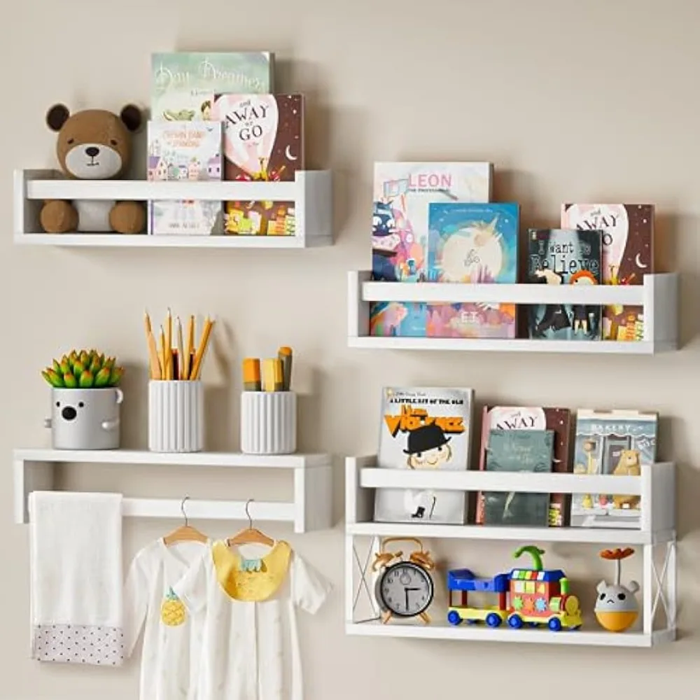 QimCoor Nursery Book Shelves S - đánh giá và giá Baby Nursery Floating Shelves