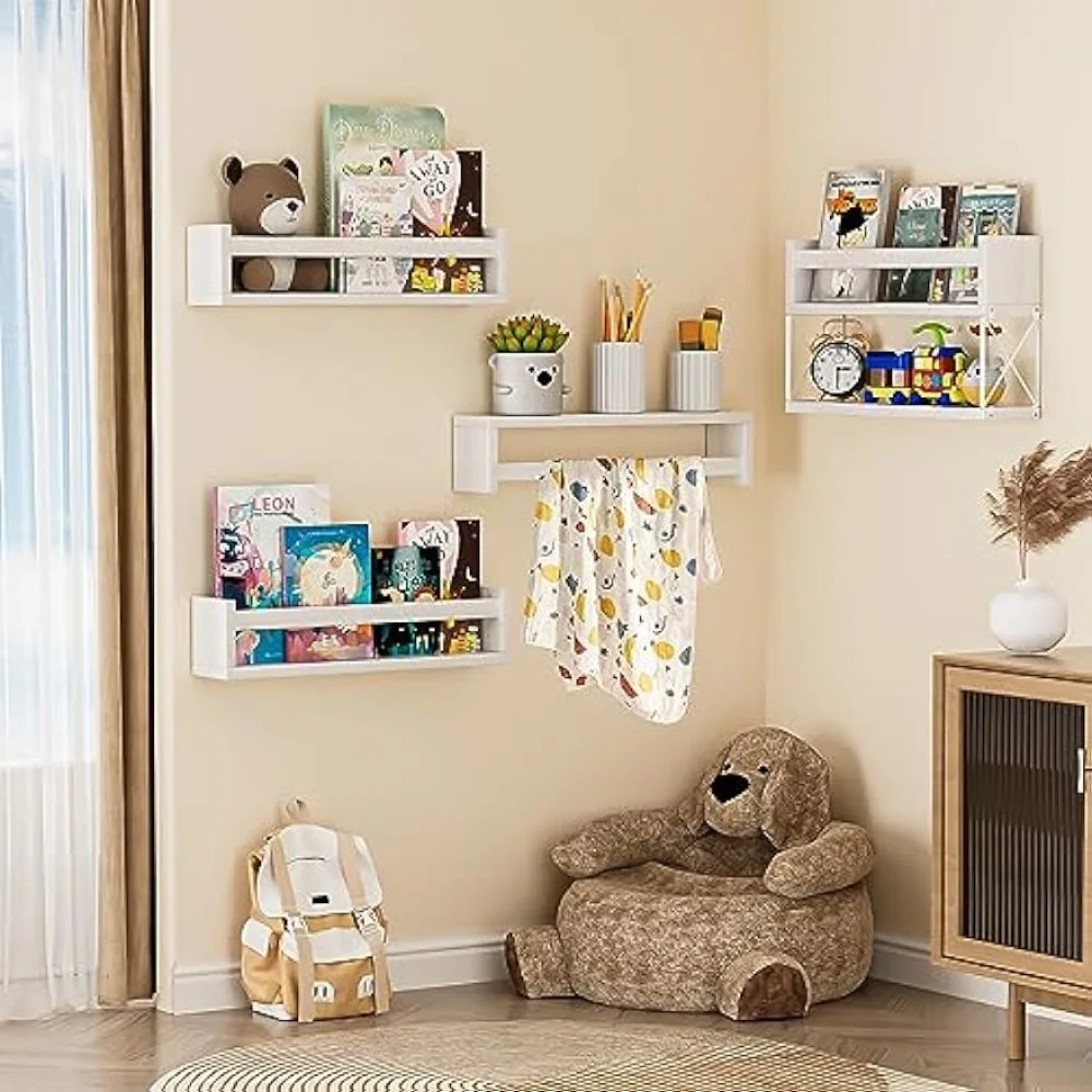 QimCoor Nursery Book Shelves S - đánh giá và giá Baby Nursery Floating Shelves