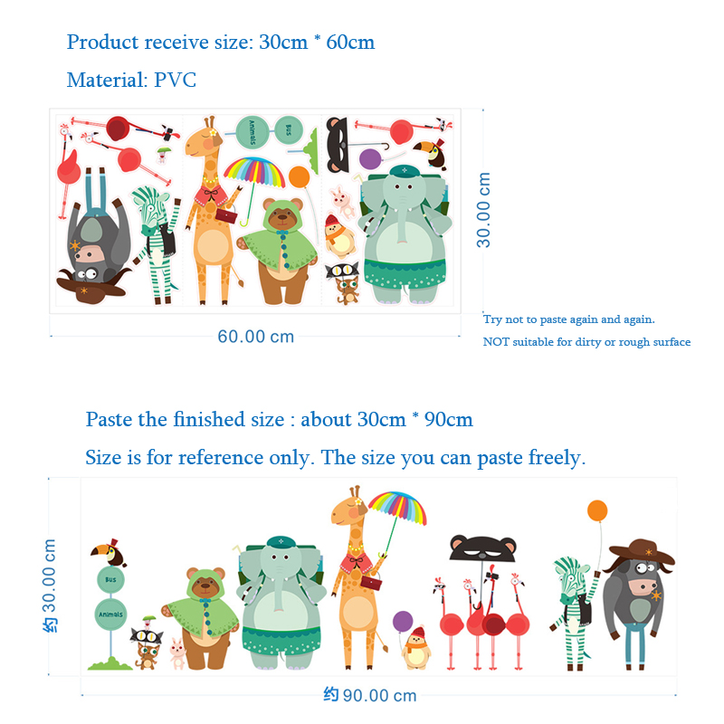 Hoạt Hình Vườn Thú Ga Dán Tườn - đánh giá và giá Baby Nursery Zoo Animals