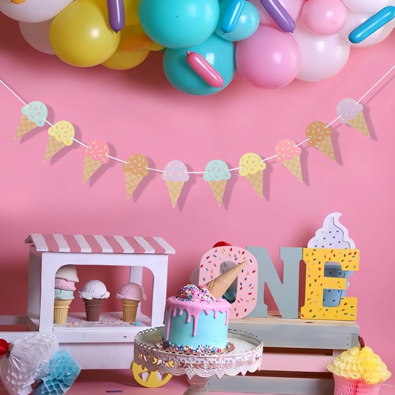 Sweet Ice Cream Theme Paper Ba - đánh giá và giá Baby Nursery Hanging Decor