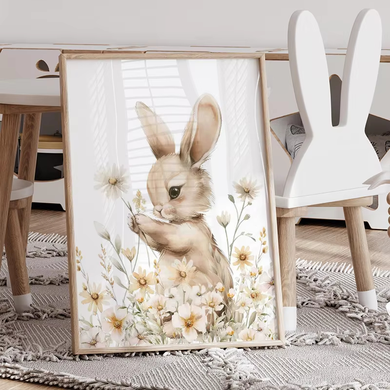 Autumn Rabbit Wild Flower Dais - đánh giá và giá Baby Nursery Mirror