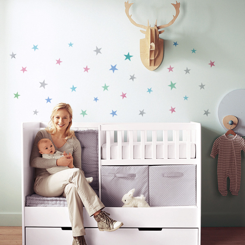 Ngôi Sao Decal Dán Tường Cho B - đánh giá và giá Baby Nursery Package