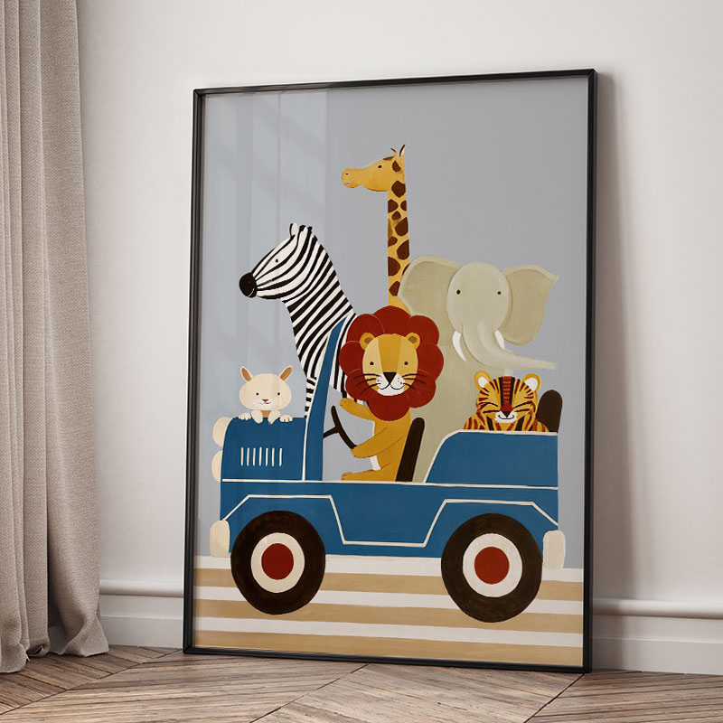 Funny Cartoon Animal Car Ballo - đánh giá và giá Baby Nursery Ornaments
