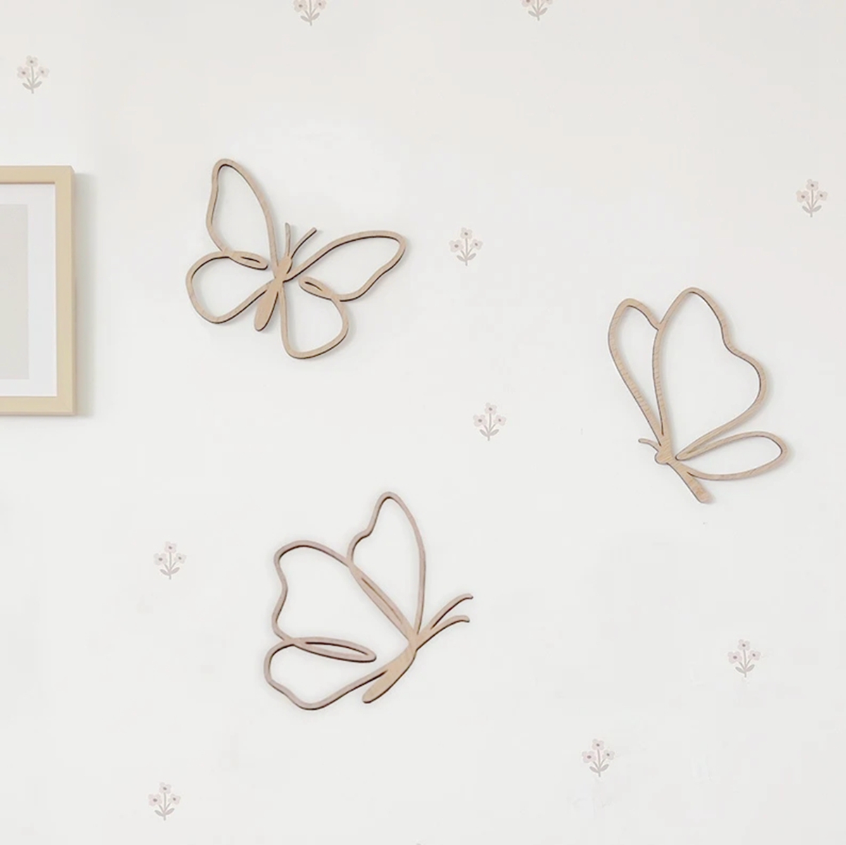 wooden butterflies sign, Woode - đánh giá và giá Baby Nursery Design