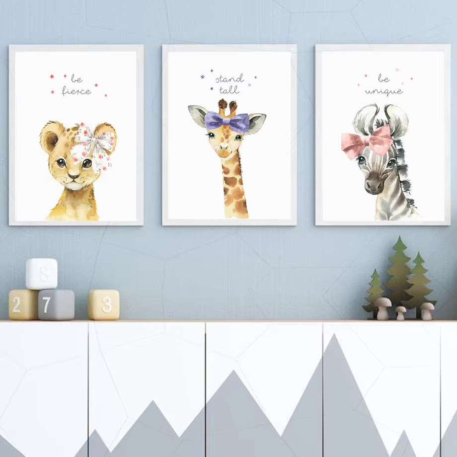 Lion Zebra Giraffe Elephant Hi - đánh giá và giá Baby Nursery Mirror