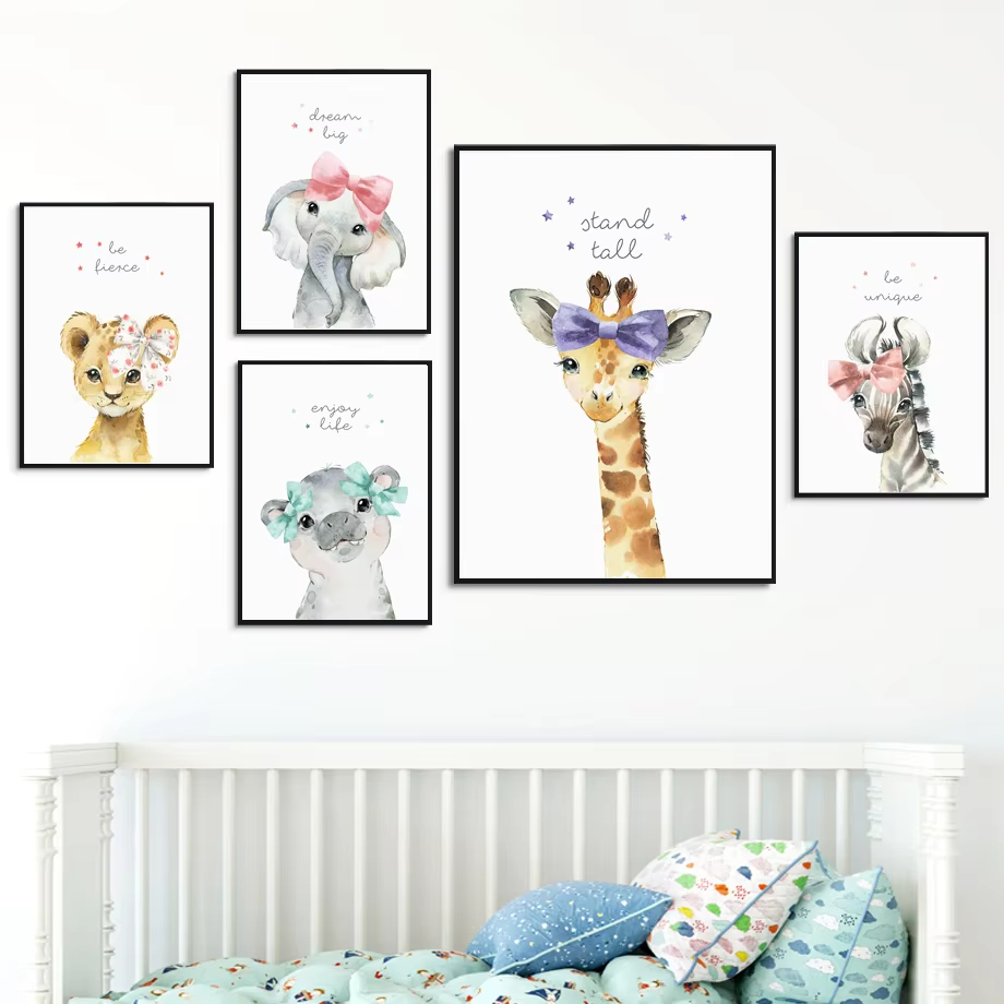 Lion Zebra Giraffe Elephant Hi - đánh giá và giá Baby Nursery Mirror
