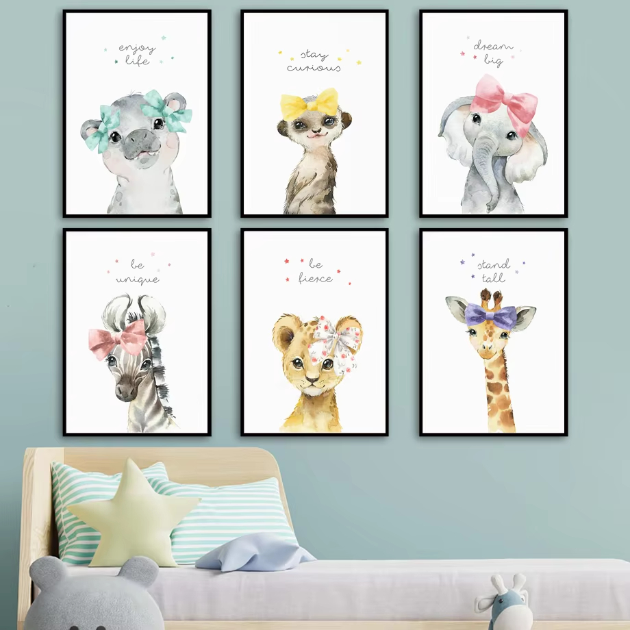 Lion Zebra Giraffe Elephant Hi - đánh giá và giá Baby Nursery Mirror