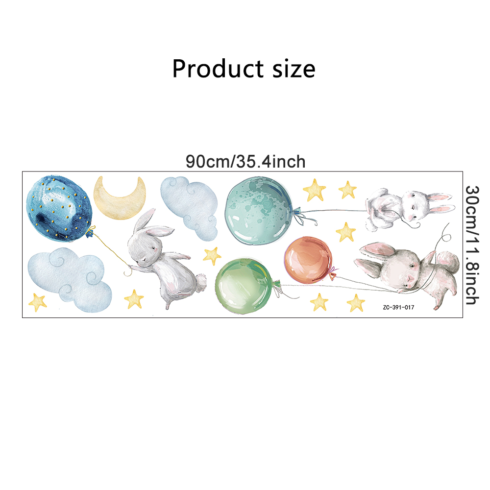 Cute Lovely Flying Rabbits Wal - đánh giá và giá Baby Nursery Package