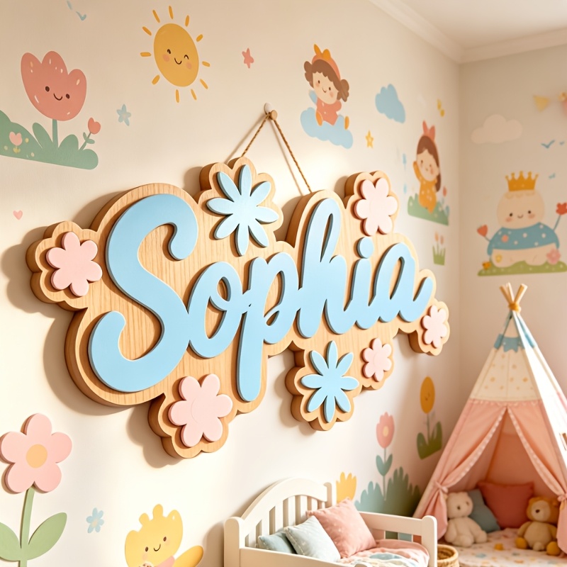 Personalized Floral Themed Nam - đánh giá và giá Baby Nursery Hanging Decor