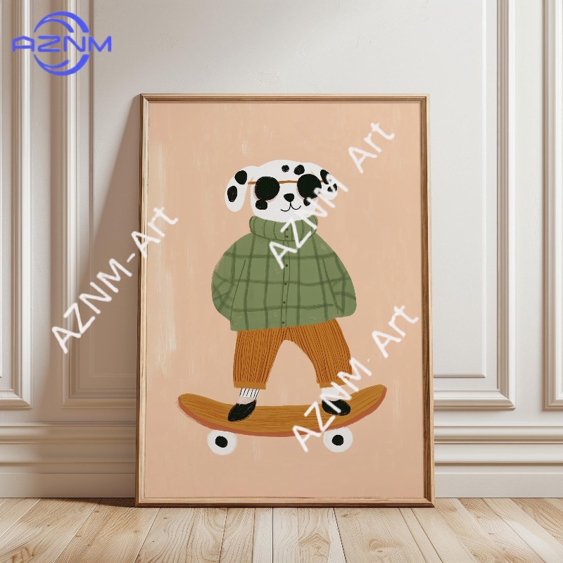1PC Funny Animal Skateboarding - đánh giá và giá Baby Nursery Ornaments