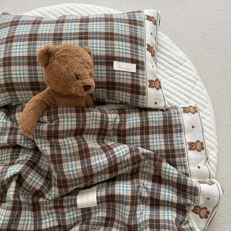 Breathable Grid Linen Quilt fo - đánh giá và giá Baby Nursery Quilts