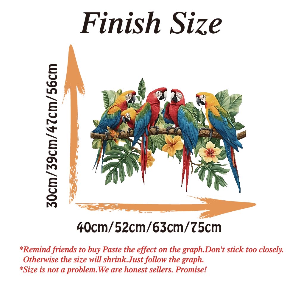 3Pcs Parrots on Branch Wall St - đánh giá và giá Baby Nursery Package