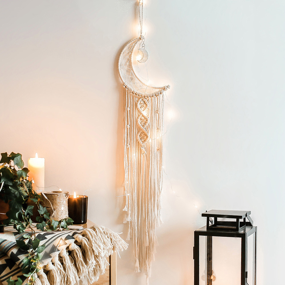 Macrame Dream Catcher Boho Tra - đánh giá và giá Baby Nursery Hanging Decor