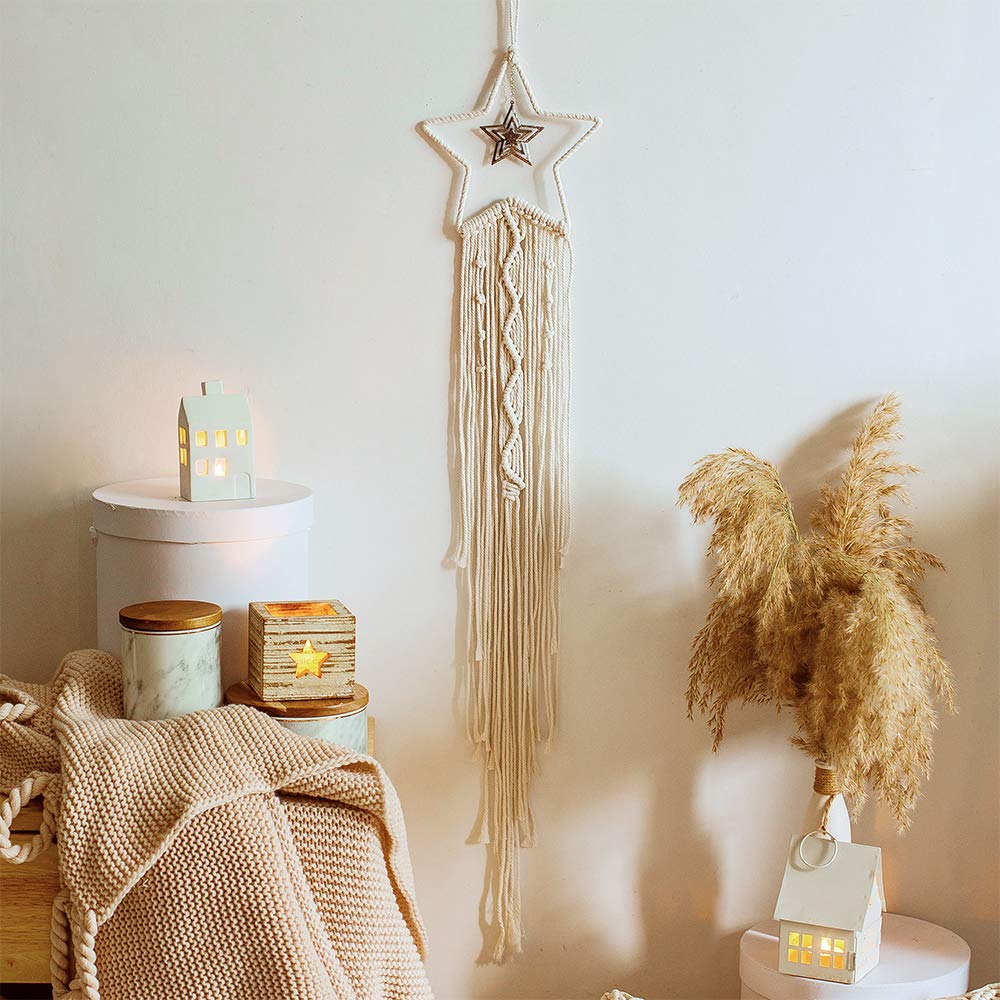 Macrame Dream Catcher Boho Tra - đánh giá và giá Baby Nursery Hanging Decor