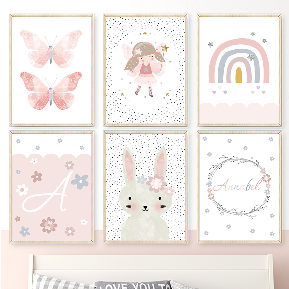 Cute Girl Rabbit Flower Butter - đánh giá và giá Baby Nursery Design