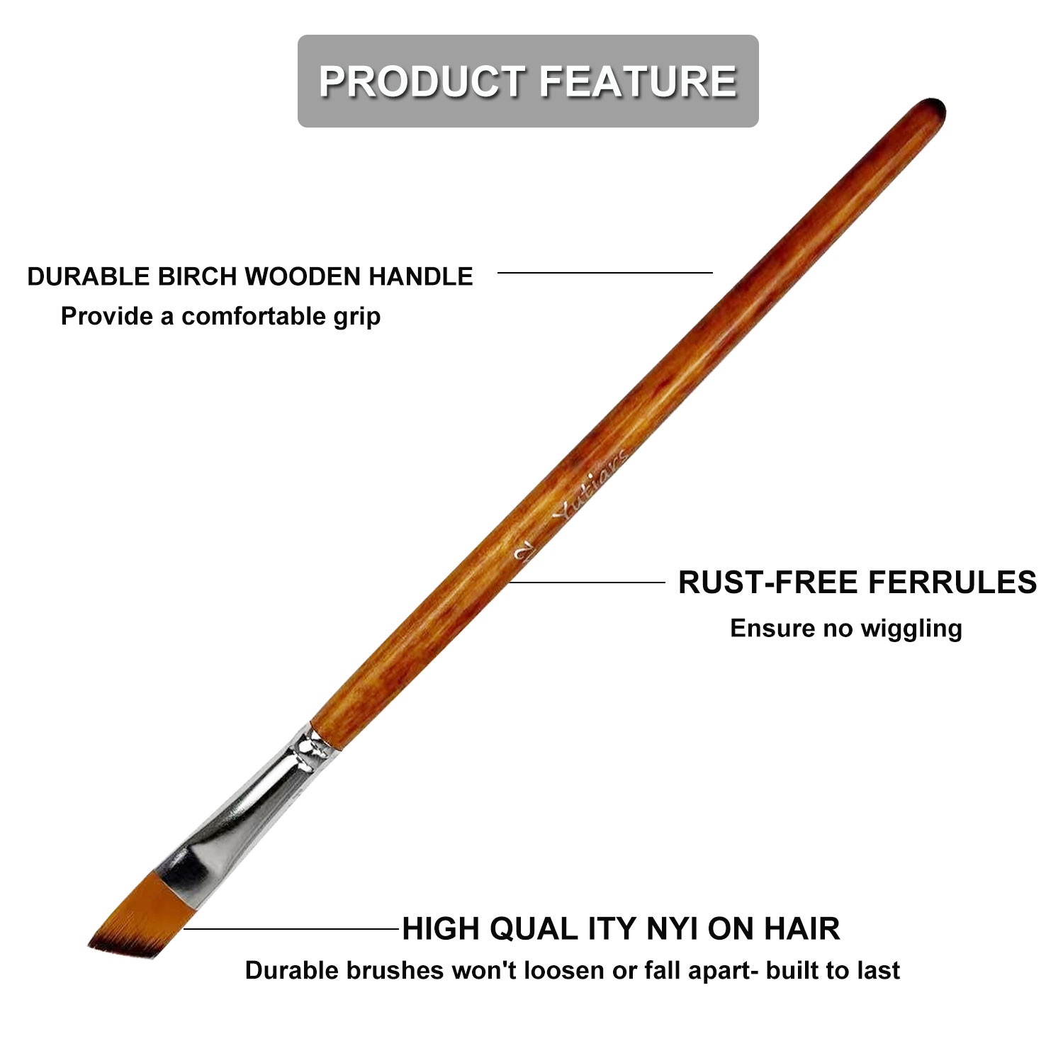 Angular Paint Brushes Nylon Ha - đánh giá và giá Footprint Ink Kit