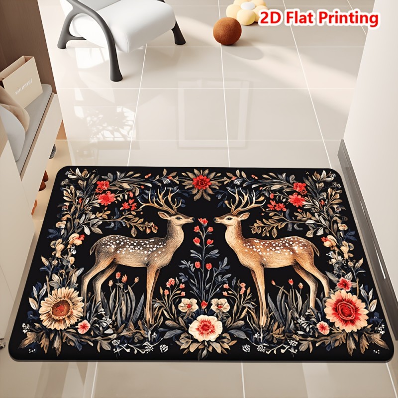 Safari Animals Doormat Elephan - đánh giá và giá Baby Nursery Jungle Rug
