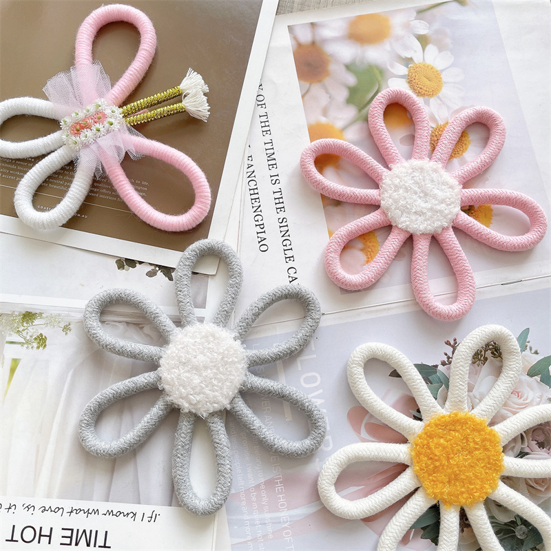 Cotton Rope Woven Daisy Flower - đánh giá và giá Baby Nursery Hanging Decor