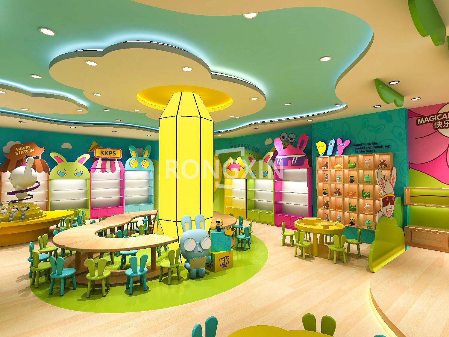 Customized Design Children Nur - đánh giá và giá Baby Nursery Floating Shelves